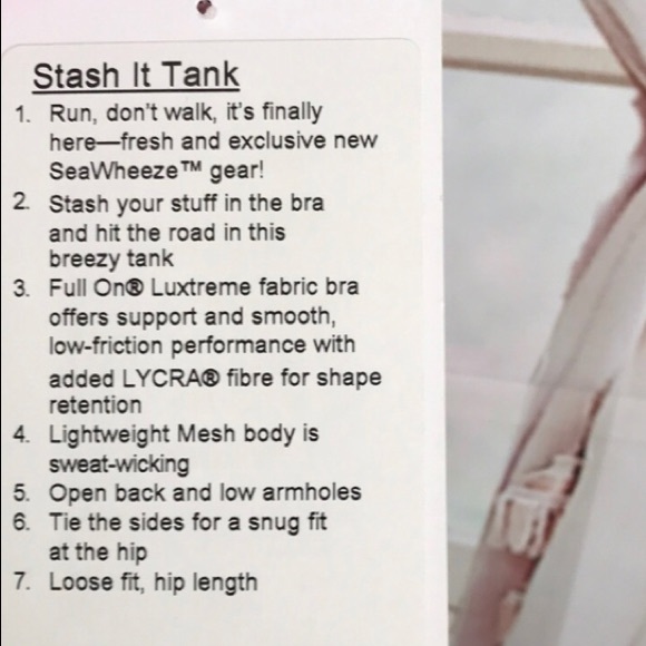 NWT LULULEMON SEAWHEEZE STASH IT TANK - - Size 8 - Picture 4 of 8